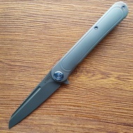 Kubey Knife Kb247 Folding Knife 3.94Bead Blasted S90V Steel Blade Ti