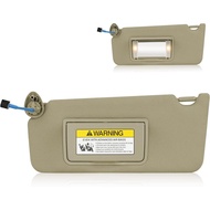 Left Driver Side Sun Visor for Honda Accord 2008 2009 2010 2011 2012, Replace for 83280TA0A91ZB, Bei