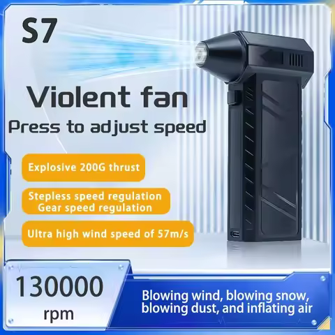 Turbo jet fan Violent Fan S7 Powerful Air Blower 200W High Power Duct Mini Turbo Jet Fan 140000 RPM 