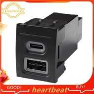 [Hot-Sale] Car Phone Charger Socket USB Type C PD Dual QC3.0 Power Adapter    9n 9n3 04-11