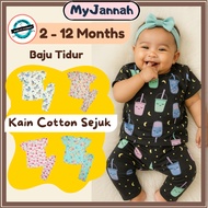 (2-12M) Baju Tidur Budak Perempuan Newborn SDM Baby Girl Pyjamas Kids Clothing Sleepwear