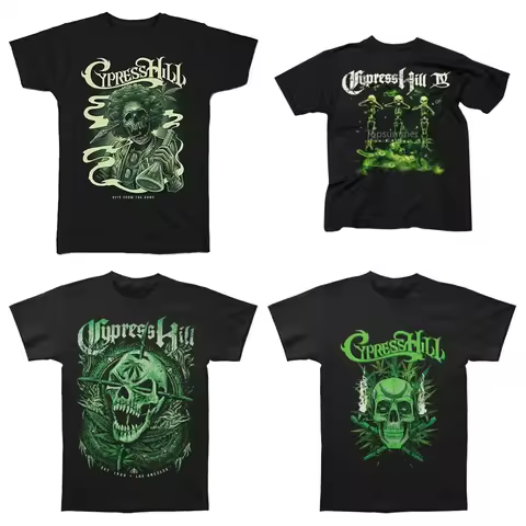 TOP Trend Streetwear Summer Clothing Tops Cotton Tee Cypress Hill Unisex T-Shirt Insane in The Brain