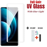 2-1 PCS Curved Full Glue Tempered Glass For Vivo V30E V40e X100S Y200 Pro V40e X100 Ultra V40 V30 Pr