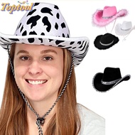 TOPTOOL Cowgirl Hat Women Fashion Cosplay Costume Party Performance Sequin Cowgirl Hats
