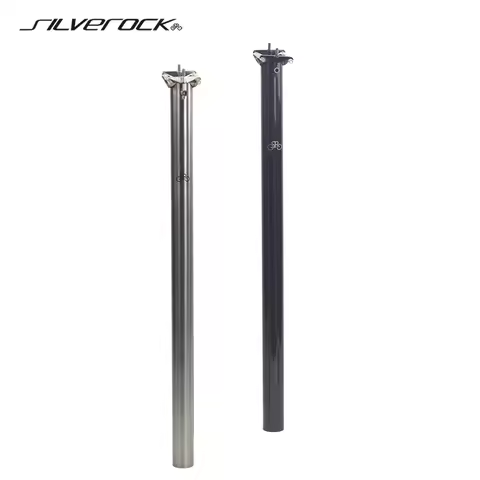 SILVEROCK SR-SP002 TItanium Seatpost 31.8mm x 535mm 33.9mm 34.9m x 600mm for BROMPTON BIRDY JAVA Fol