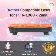 Compatible Laser Toner Brother - TN-1000 / TN1000 (Mono/Black) x 2 unit
