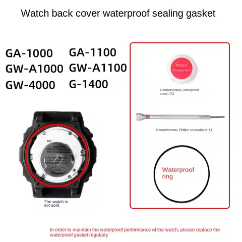 For Casio G-SHOCK GA-1000 GA-1100 GW-A11000 GW-A1000 GW-4000 G-1400 Watch Back Cover Gasket Sealing 