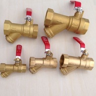 Lin Ai Valve Y-Type Filter Ball Valve 4 Points-7cm Ball Valve Y-Type Filter All Copper Valve Air Fil