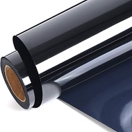 FUNKAKA Heat Transfer Vinyl Roll, 12 Inch X 12 Feet Gloss Adhesive Iron on Vinyl Black HTV for T-Shi