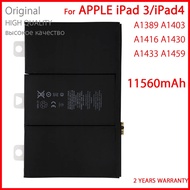 แบตเตอรี่ แท้ iPad 3 / iPad 4 A1403 A1416 A1430 A1433 A1459 A1460 A1389 11560mAh ร้าน F.F shop แท้ ส