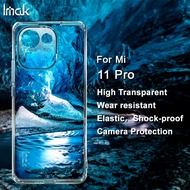 Original Imak Casing Xiaomi Mi 11 Pro Transparent Soft TPU Case Xiomi Mi11 Pro Clear Silicone Shockproof Back Cover