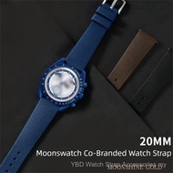 20mm Quick Release Liquid Silicone Strap for MoonSwatch Snoopy Mission to Earth Moonshine Gold, Soft