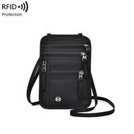 Slim RFID Passport Wallet – Lightweight Travel Document Organizer with Flight Ticket Slot & Card Poc