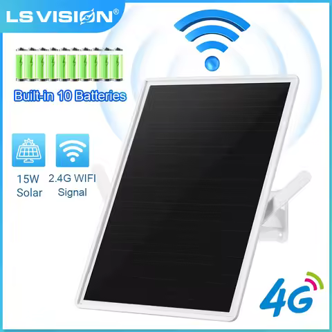 LS VISION 15W 4G Solar Router Outdoor Wireless 4G SIM Card WIFI Router IP66 Waterproof 25000mh Batte