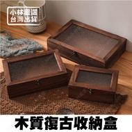 Wooden Retro Storage Box-Begonia Flower Style Taiwan Shipment Invoices Begonia Glass Jewelry Box Fli