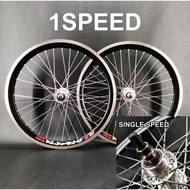 20”1.75/1.95 406  Double Walk Wheelset 36/36H (Single Speed)BASIKAL RIM