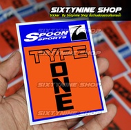 สติกเกอร์ Spoon TYPE ONE SPOON SPORT