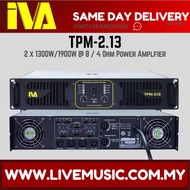 IVA TPM-2.13 2 x 1300W 8 Ohm Power Amplifier (TPM2.13 / TPM 2.13)