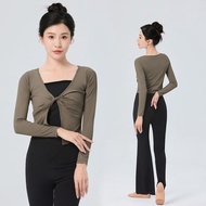 Women Ballet Tops Adult Long Sleeve Classical Dance Costume Cardigan Coat