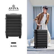 กระเป๋าเดินทาง AVIVA คุณภาพสูง ขนาด วัสดุ PC 20/24/28 นิ้ว กระเป๋าเดินทาง ทนทาน มาพร้อมล้อเลื่อนเงีย