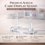 SOEZ Clear Acrylic Card Display Stand Transparent Holder Display Rack for Cards Collectibles Photos