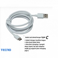 (white) Usb type C charger cable tecno camon 20 CK6 CK6n - camon 20 pro CK7n - 20 pro 5G CK8n - 20 p