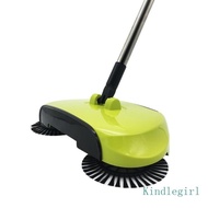 KING Manual Hand-Push Sweeping Machine Non-Electric Rotating Floor Mop Broom Dustpan