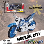 Modern City Diecast Racing Dirt Bike Toy 1:20. Scale