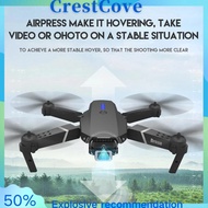 CrestCove 2023 New Drone E88 Mini Professional Drone 4K HD Dual Camera WIFI FPV Foldable RC Drone Quadcopter Drone Toys