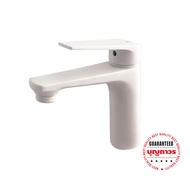 GELATO BATH KV-DF19-1W ก๊อกอ่างล้างหน้าผสม ขาวด้าน