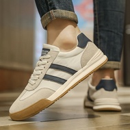 CONGLINSHIZI | รองเท้าผ้าใบ Agan กันลื่น สีขาว ทรงแบน