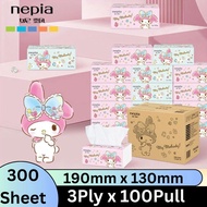 Nepia Melody Tissue Series Tissue Facial Soft (100 pulls x 3ply)