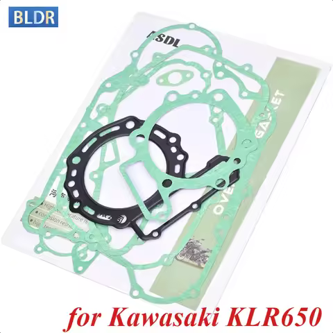 650cc Motorcycle Complete Full Cylinder Head Overhaul Gasket Mat Pad Kit for Kawasaki KLR650 KLR 650