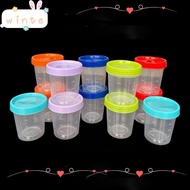 WINTE Measuring Cup, Transparent 120ml Salad Dressing Container, Multifunctional Reusable Leakproof 