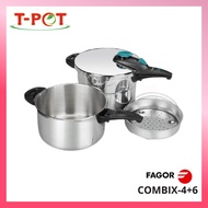 FAGOR PRESSURE COOKER 4L + 6L COMBIX-4+6