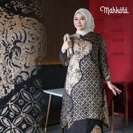 SET BATIK SUTRA GAMIS BATIK MODERN GAMIS PESTA MEWAH GAMIS WISUDA SET TUNIC ELEGANT GAMIS BATIK KEKI