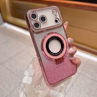 🇹🇭NEW🔥ส่งออก24ชม.🔥เคส ไอโฟน 17 เคสเพชร Magsafe กากเพชรหรูหราสำหรับ iPhone17 16 15 14 13 12 11 Pro Ma