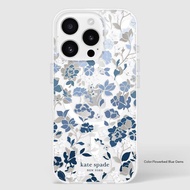 KATE SPADE iPhone 16 ProMAX Case - Compatible with MagSafe - Designer Phone Case-Flowerbed Blue