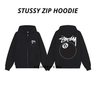 Stussy 8 Ball Zip Hoodie Black