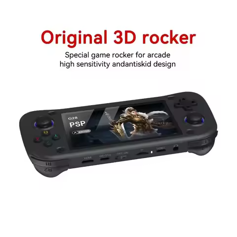 Handheld Game Players G28 Retro Video Player Gamepad 4.3 Inches HD IPS Screen 64G 15000+ 128G 30000+