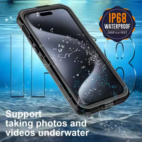 IP68 Waterproof Full Protect Case For iPhone 15 14 13 12 11 Pro Max XR X Plus 8 7 SE Diving Swim Und