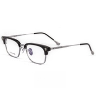 MAOLAZI แว่นตาแฟชั่นหรูหราวินเทจแว่นตาไททาเนียมบริสุทธิ์กรอบแว่นตาสั่งตัดสำหรับผู้ชายผู้หญิง CH8868C