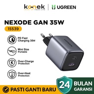 Ugreen GaN Charger Head Dual Port USB A & USB Type C Fast Charging 35W 15539