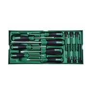 SATA 09913 13-Piece Screwdriver Tray Set