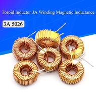 5Pcs 5026 Toroid Inductor 3A Winding Magnetic Inductance 22uH 33uH 47uH 5647uH 100uH 220uH 330uH 470