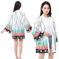 New cosplay Tomioka Giyuu Tanjiro Anime Character Printing Customer Service Cloak Demon Slayer Costu