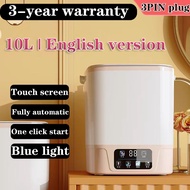 (English Version - 3Pin plug)10L Fully Automatic Washing Machine Automatic Water Inlet And Out Mini 