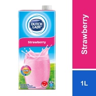 Dutch Lady UHT Milk Strawberry 1L [Exp 21 Jan 2026 &/ Later]