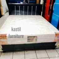 kasur matras springbed full set central 160 x 200 + dipan + sandaran