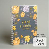 2026 Handwriting B5 Weekly 52 Weeks Planner 2026 with  Line Notes Notebook ( Wire O ) PWD-B5